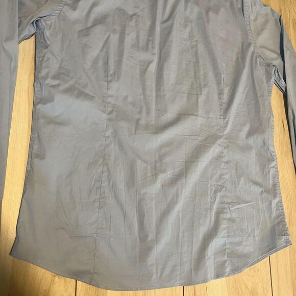 Roberto Cavalli Button Up Shirt Embroidered Long Sleeve Blue Mens Size Med-large - Picture 16 of 16